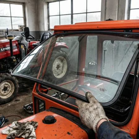 Заміна скла на китайських мінітракторах (ДТЗ, Lovol, Кентавр): покрокове керівництво